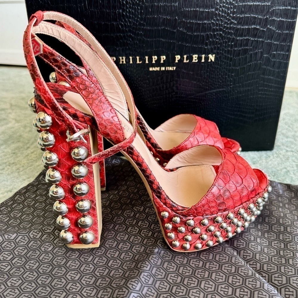 NEW! PHILIPP PLEIN SS16SW022436P High Heel “bully”, Size 40, Authentic